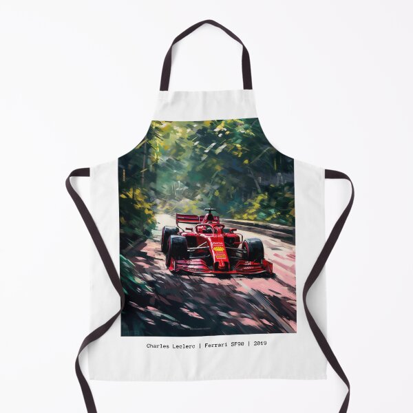 Item preview, Sebastian Vettel 2019 Ferrari SF90 F1 Watercolour Painting Print designed and sold by PicTechNowArt.