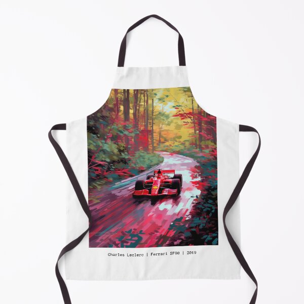 Item preview, Sebastian Vettel 2019 Ferrari SF90 F1 Watercolour Painting Print designed and sold by PicTechNowArt.