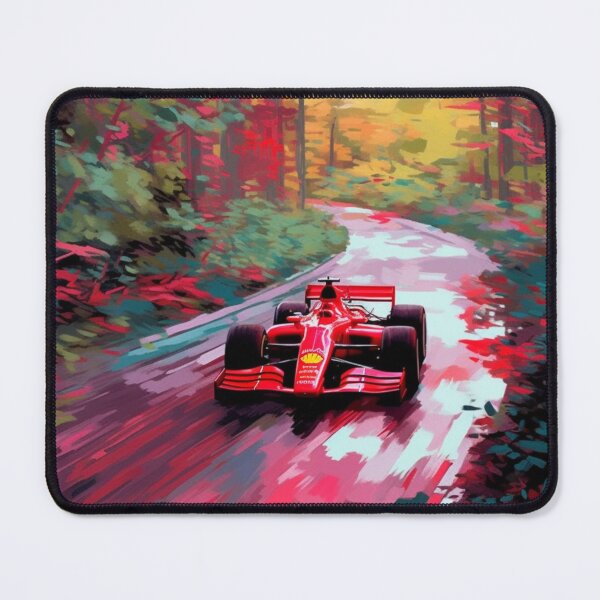 Item preview, Sebastian Vettel 2019 Ferrari SF90 F1 Watercolour Painting Print designed and sold by PicTechNowArt.