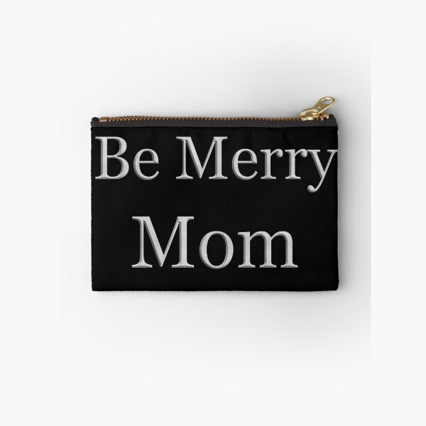 Item preview, Be Merry Mom (White Marble Text) designed and sold by Swabcraft.