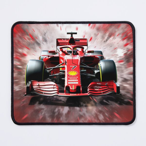 Item preview, Sebastian Vettel 2019 Ferrari SF90 F1 Watercolour Painting Print designed and sold by PicTechNowArt.