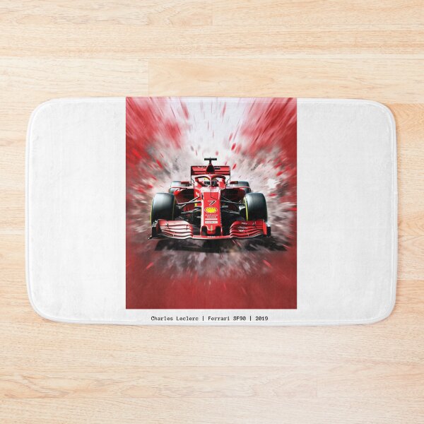Item preview, Sebastian Vettel 2019 Ferrari SF90 F1 Watercolour Painting Print designed and sold by PicTechNowArt.