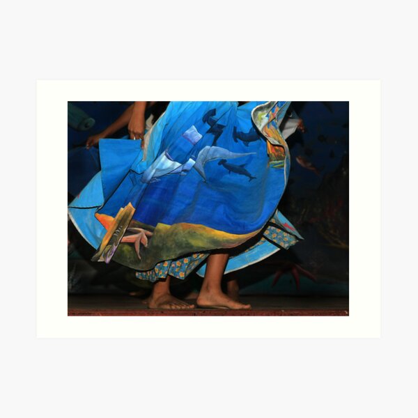 Dancer in Blue Art Print