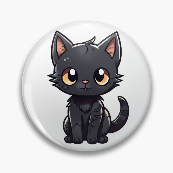 Artikelvorschau, Darling Shadows: Kawaii schwarze Kätzchen in sehr detaillierten Katzen-Cartoons entworfen und verkauft von HappyPapaJohnny.