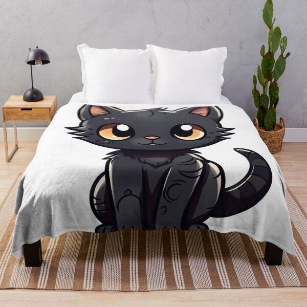 Item preview, Darling Shadows: gatitos negros kawaii en dibujos animados de gatos muy detallados designed and sold by HappyPapaJohnny.