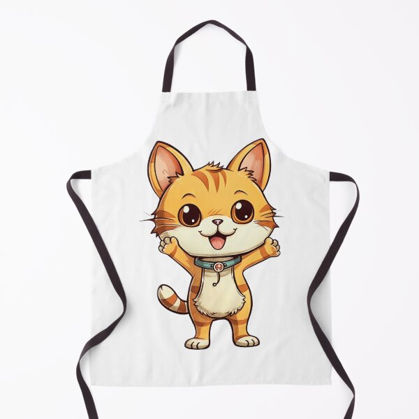 Item preview, Pawsitively Delightful: Happy Cartoon Cat with Charming Kawaii Vibes designed and sold by HappyPapaJohnny.
