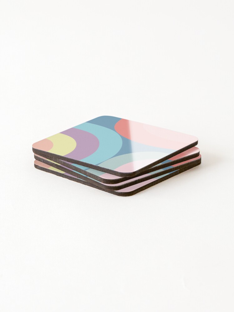 Thumbnail 4 of 5, Coasters (Set of 4), Color Patterns (Minimalist) designed and sold by GraphiTAR.