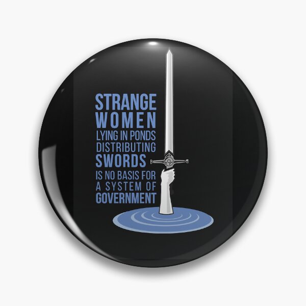 Item preview, Strange Women Lying in Ponds Distributing Swords - Monty Python Baseball ¾ Sleeve  designed and sold by changquantu.