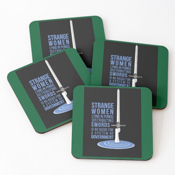 Item preview, Strange Women Lying in Ponds Distributing Swords - Monty Python Baseball ¾ Sleeve  designed and sold by changquantu.