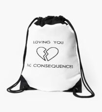 loving you had consequences by camila cabello Drawstring Bag