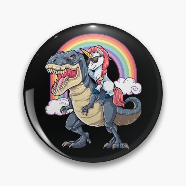 Item preview, Unicorn Riding DinosaurT-Rex Funny Unicorns Party Rainbow Squad Gifts for Kids Boys Girls E designed and sold by changquantu.