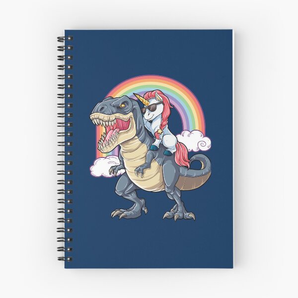 Item preview, Unicorn Riding DinosaurT-Rex Funny Unicorns Party Rainbow Squad Gifts for Kids Boys Girls E designed and sold by changquantu.