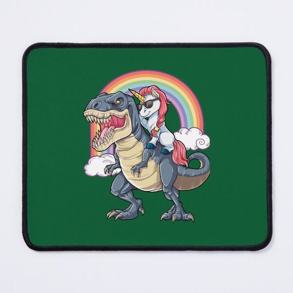 Item preview, Unicorn Riding DinosaurT-Rex Funny Unicorns Party Rainbow Squad Gifts for Kids Boys Girls E designed and sold by changquantu.
