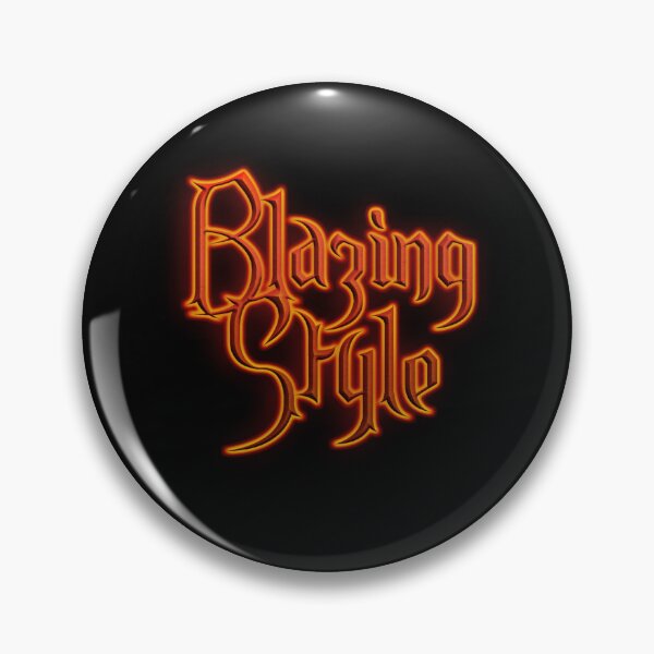 Item preview, Blazing Style (Fiery Glowing Text) designed and sold by Swabcraft.