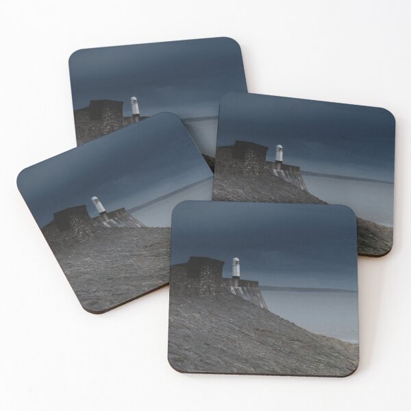 Item preview, Porthcawl Lighthouse in Stormy Light at the end of the breakwater, or harbour wall.  designed and sold by Cameranick.