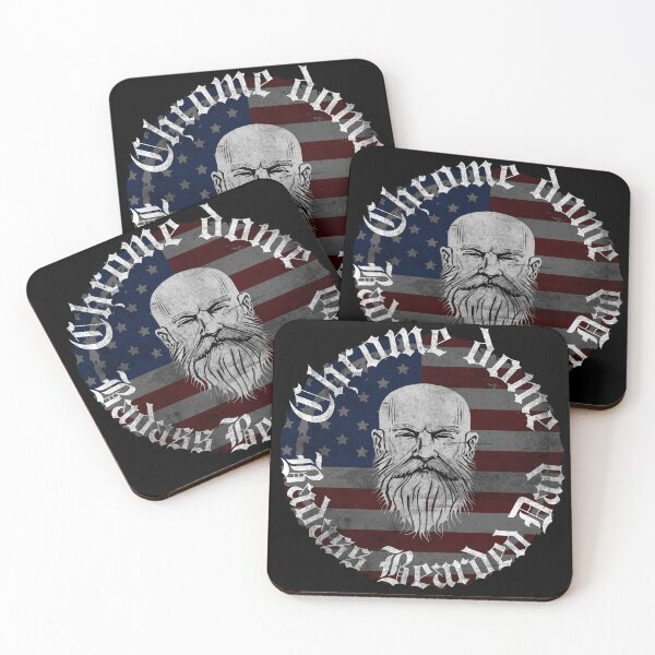 Item preview, Bald Badass and Bearded Dad on Happy Father's Day! Pride. designed and sold by digitaldraw4you.