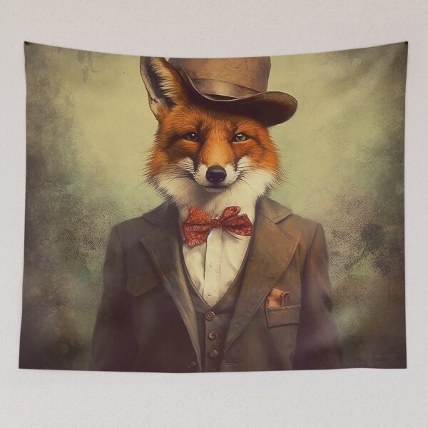 Item preview, Fox Legends with Hat designed and sold by emelonadaiben.