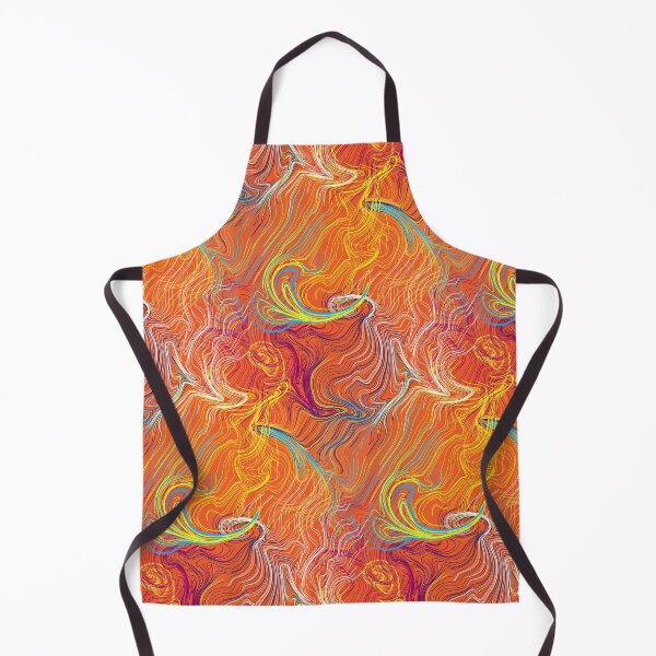 Item preview, Abstract orange, purple, yellow and white liquid fluid psychedelic pattern designed and sold by Osting.