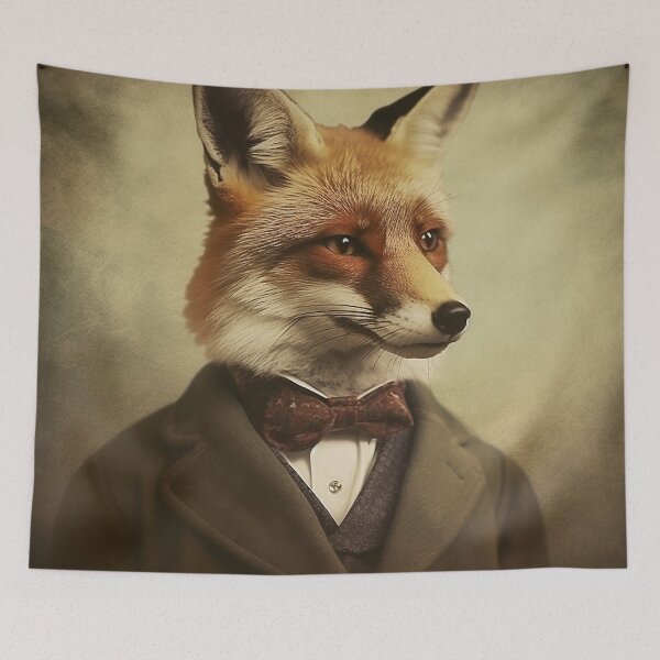 Item preview, Vintage Fox with a Suit designed and sold by emelonadaiben.