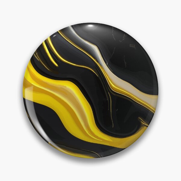Item preview, Yellow And Black Marble designed and sold by RockBeeDesigns.