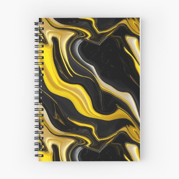 Item preview, Yellow And Black Marble designed and sold by RockBeeDesigns.