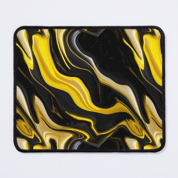 Item preview, Yellow And Black Marble designed and sold by RockBeeDesigns.