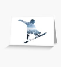 Snowboard Grußkarte