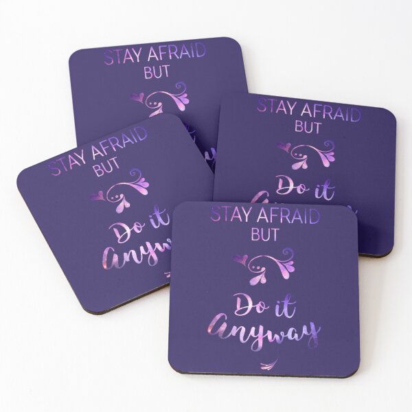 Item preview, Stay Afraid, But Do It Anyway (quote by Carrie Fisher) designed and sold by CultRatedanan.