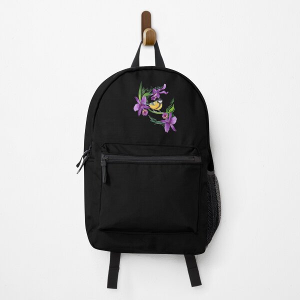 Item preview, Great Tit Paridae Bird Purple Orchid Graphic | Calmness collection designed and sold by Made by Tamar.