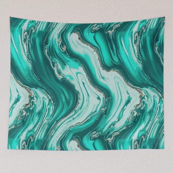 Item preview, Turquoise Marble designed and sold by RockBeeDesigns.