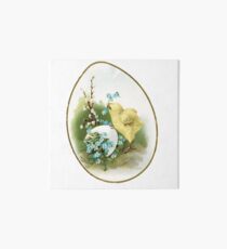 Vintage Easter chick Art Board