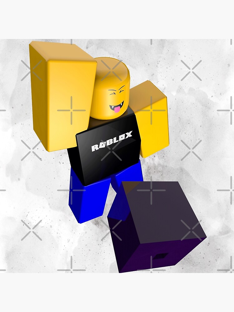 Roblox Noob Avatar Throw Pillow by Cacao Dreams