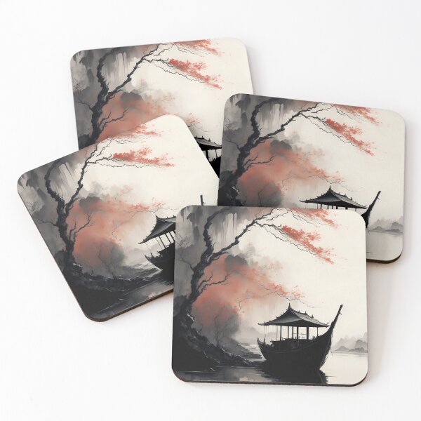 Item preview, Ink Painting Ninh Binh Town designed and sold by KA DESIGNS.