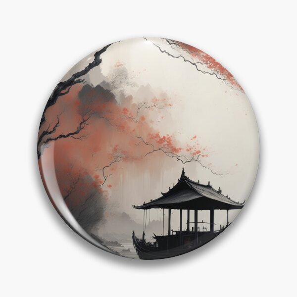 Item preview, Ink Painting Ninh Binh Town designed and sold by KA DESIGNS.