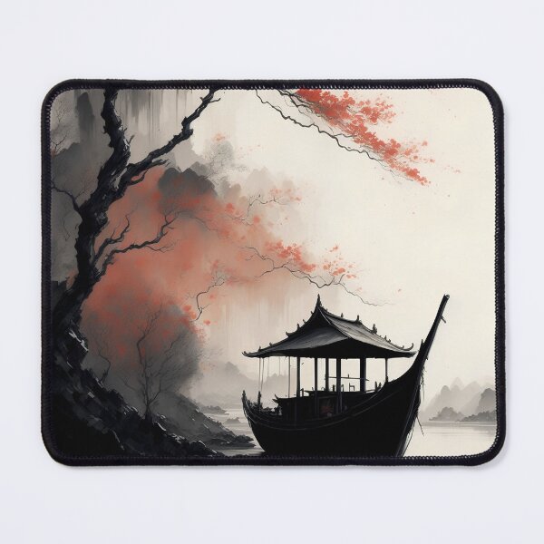 Item preview, Ink Painting Ninh Binh Town designed and sold by KA DESIGNS.
