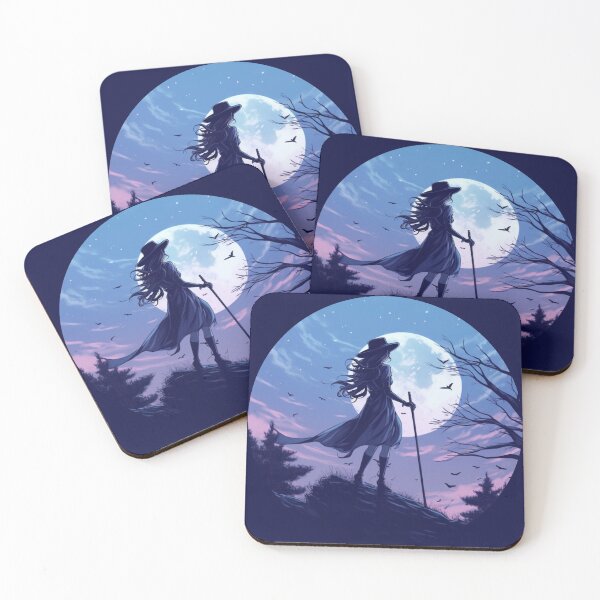 Item preview, Mysterious Girl Traveler Staring into the Forest designed and sold by Etheon & Friends.