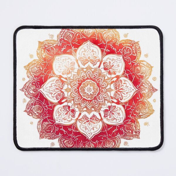 Item preview, Red and gold mandala. Zen Art designed and sold by DO-artbyDeliaO.