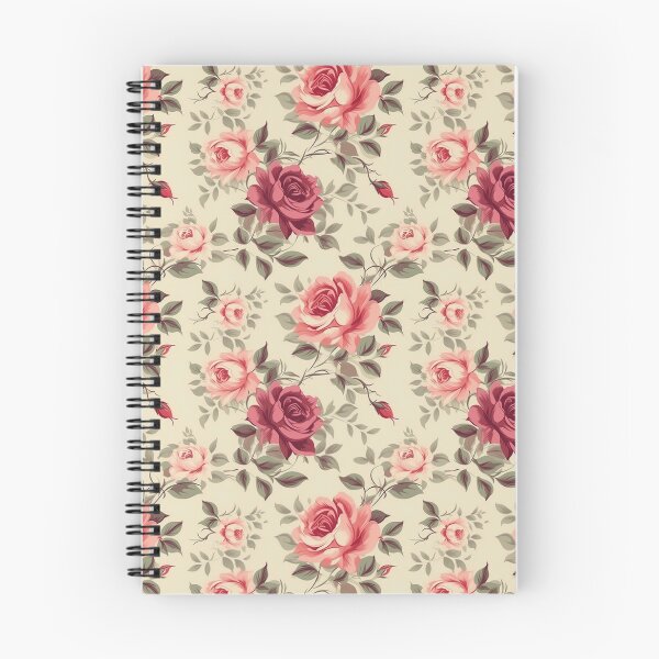 Item preview, Patrón floral rosa vintage designed and sold by AETHERART.