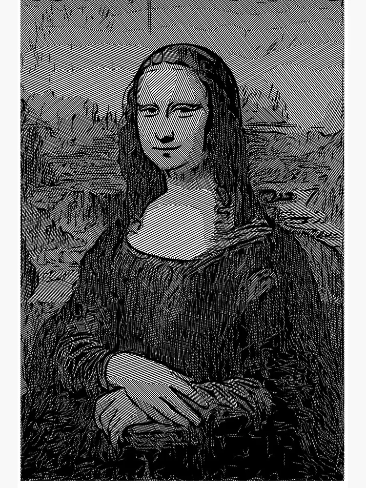 8 bit Mona Lisa Etch A Sketch, I finished this Etch A Sketc…