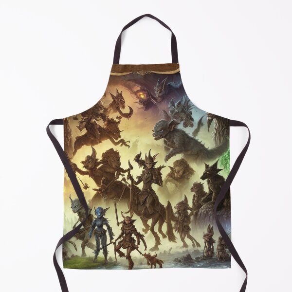 Item preview, Fantasy creatures Goblins Trolls Fairies beautiful poster artwork designed and sold by Vintage Designs +.