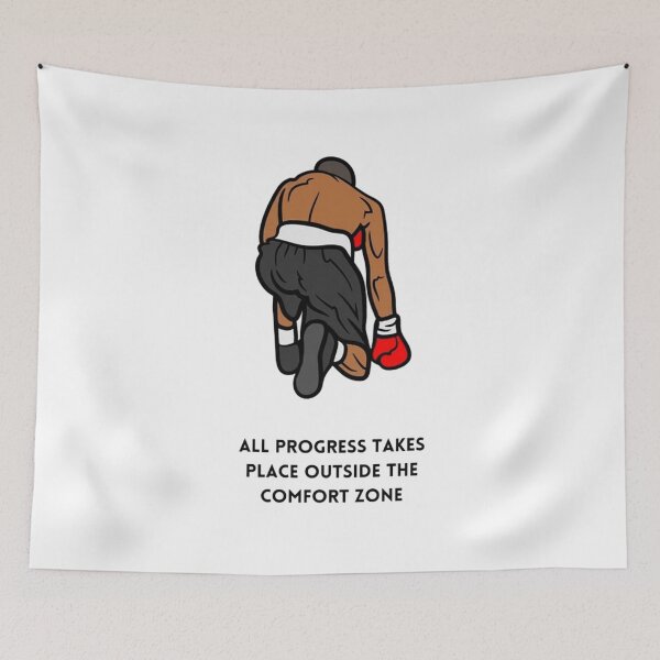 Item preview, All progress takes place outside the comfort zone designed and sold by thewaffleist.