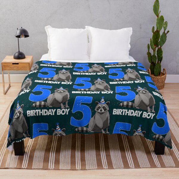 Item preview, Birthday Boy 5 Raccoon designed and sold by tuonglai13.