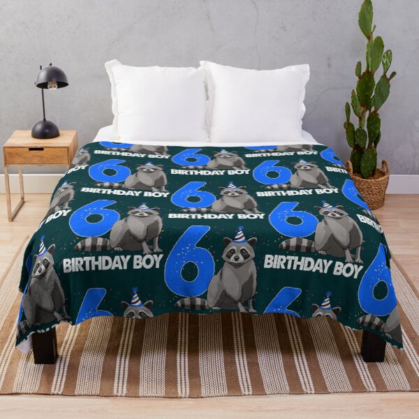 Item preview, Birthday Boy 6 Raccoon designed and sold by tuonglai13.