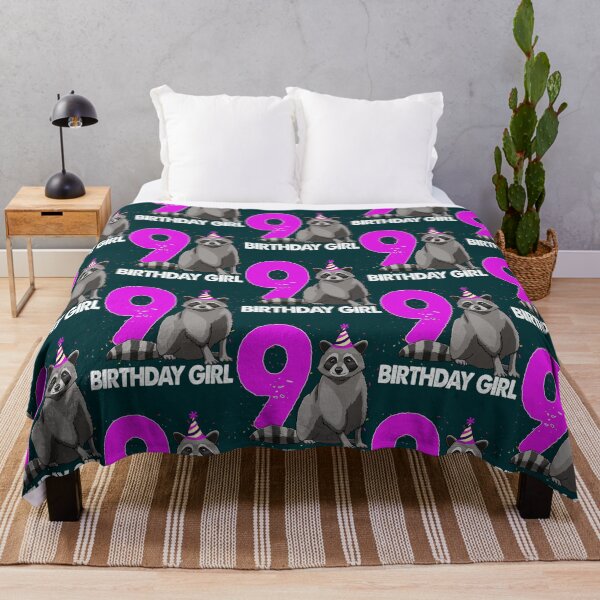 Item preview, Birthday Girl 9 Raccoon designed and sold by tuonglai13.