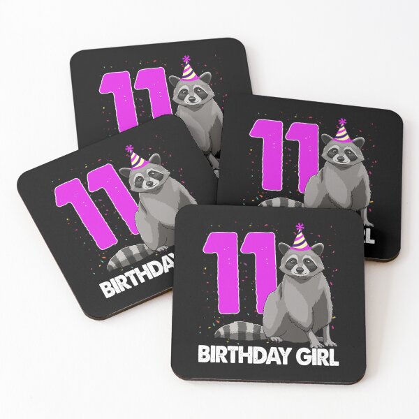 Item preview, Birthday Girl 11 Raccoon designed and sold by tuonglai13.