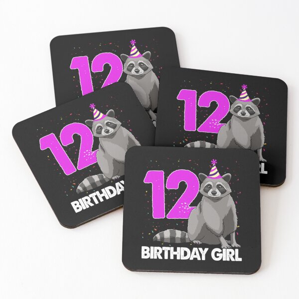 Item preview, Birthday Girl 12 Raccoon  designed and sold by tuonglai13.