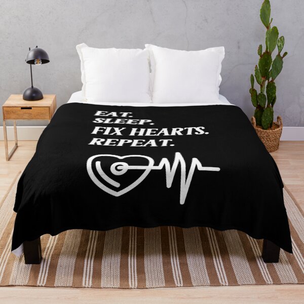 Item preview, Eat Sleep Fix Hearts Repeat Cardiologist Cardiology Doctor Funny Humor designed and sold by lesvalises.