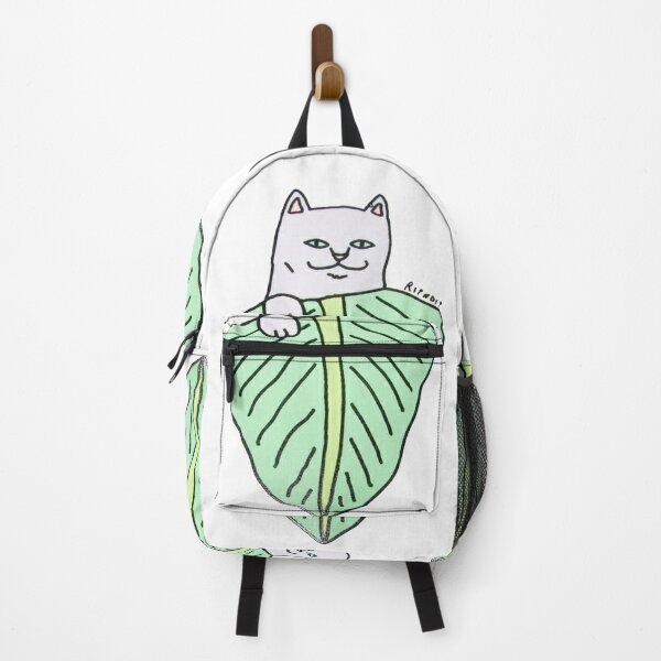 Middle finger cat backpack sale