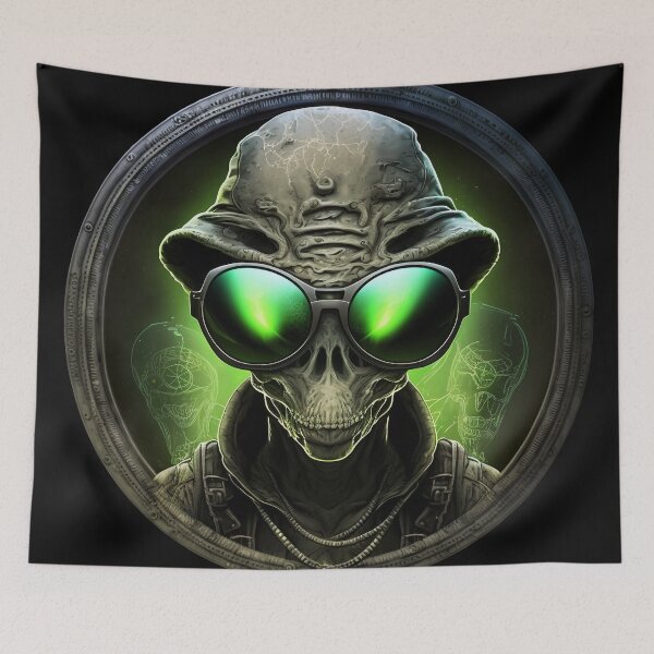 Item preview, Spooky Alien Gangsta Style designed and sold by Artistic Pandas.