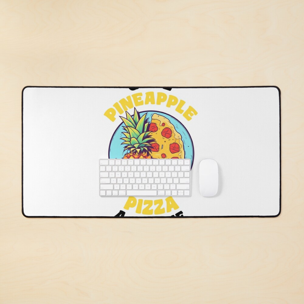 Pineapple on pizza em um notebook positivo! 